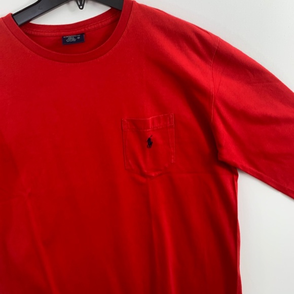 Polo by Ralph Lauren red pocket tee LS - Picture 12 of 12